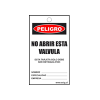 TARJETAS SAFELOCKOUT PELIGRO