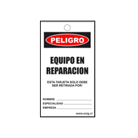 TARJETAS SAFELOCKOUT PELIGRO