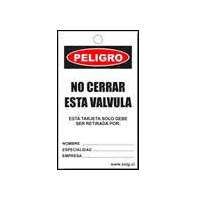 TARJETAS SAFELOCKOUT PELIGRO